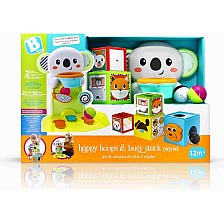 Σετ παιχνιδιού για μωρά, Infantino, B Kids, καλάθι παιχνιδιού και κύβοι στοίβαξης