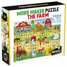 Εκπαιδευτικό παζλ Word Maker, The Farm, 67 τεμάχια