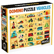 Εκπαιδευτικό Domino Puzzle, Οχήματα, 28 τεμάχια