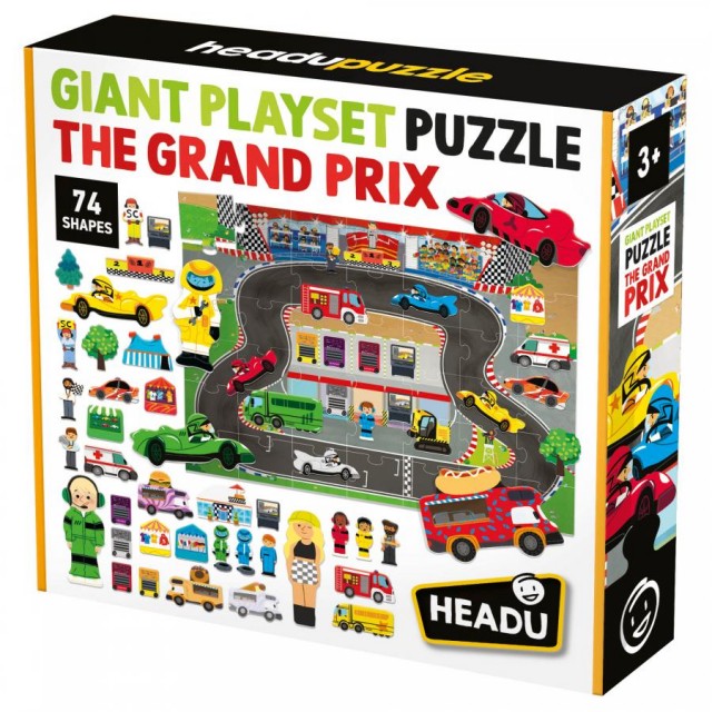 Образователен пъзел Giant Playset, The Grand Prix, 42 части