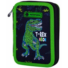 Σχολικό κιτ με αξεσουάρ, Astra, T-Rex Neon, 20,5x13x4,5cm