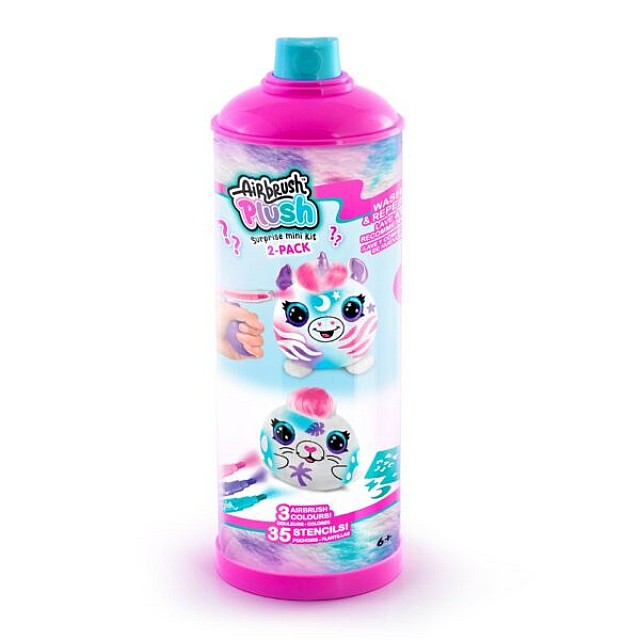 Δημιουργικό σετ, Canal Toys, Μίνι βελούδινο παιχνίδι χρωματισμού, 10 cm, 2 τμχ