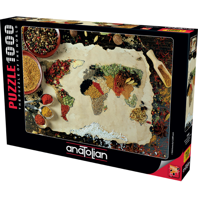 Herbal World Map - 1000 Piece Puzzle