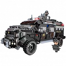 Κατασκευαστής, Qman, Mine City, SWAT Armored Truck, 1250 ανταλλακτικά
