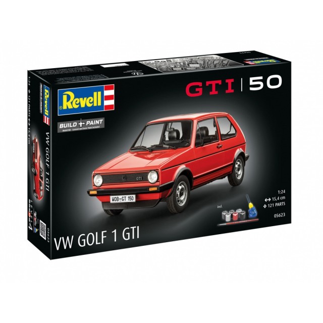 Μοντέλο συναρμολόγησης, Revell, Σετ δώρου 50 χρόνια VW Golf 1 GTi, 121 ανταλλακτικά