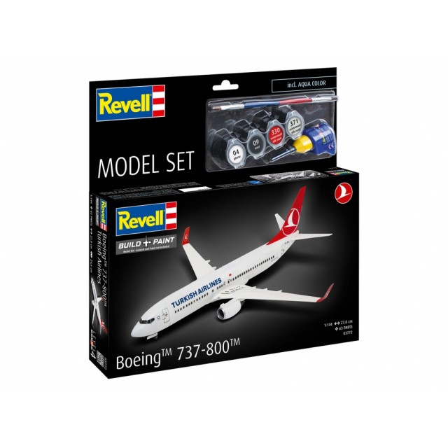 Μοντέλο συναρμολόγησης, Revell, Αεροπλάνο, Boeing 737-800 Turkish Airlines, 63 ανταλλακτικά