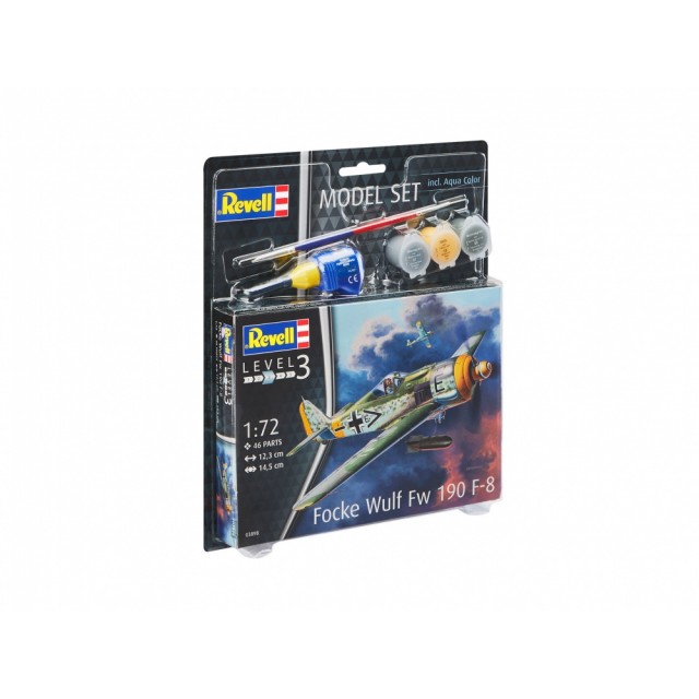 Μοντέλο συναρμολόγησης, Revell, Αεροπλάνο, Focke Wulf Fw190 F-8, 46 μέρη