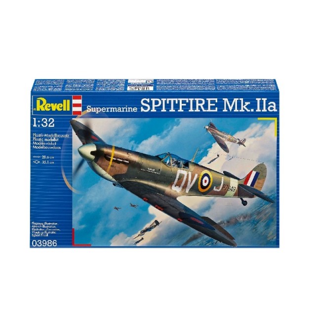Συναρμολογημένο μοντέλο Airplane Supermarine Spitfire Mk.IIa, 131 μέρη