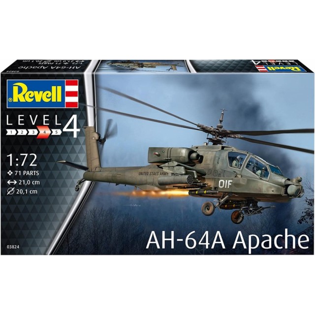Сглобяем модел Военен хеликоптер AH-64A Apache, 71 части