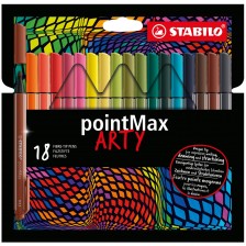 Σετ μαρκαδόρων, Stabilo, pointMax Arty ST488/18-1-20, 18 χρώματα