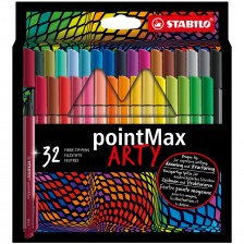Σετ μαρκαδόρων, Stabilo, pointMax Arty ST488/32-1-20, 32 χρώματα