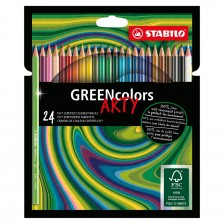 Σετ χρωματιστά μολύβια, Stabilo, GREENcolors Arty, ST6019/24-1-20, 24 χρώματα