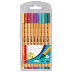 Σετ Fineliner, Stabilo, Point 88 ST8810-1, 10 χρώματα