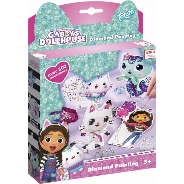 Gabby's Dollhouse Creative Kit, DIY Diamond Embroidery