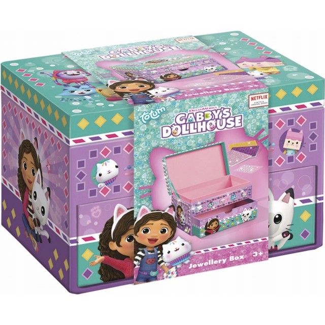 Творчески комплект Gabby′s Dollhouse, Декорирай сам кутия за бижута
