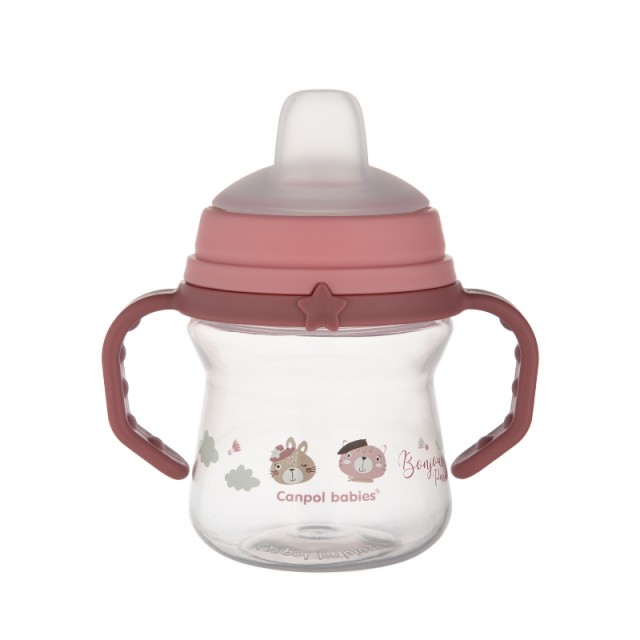 Чаша със сламка 150 мл BONJOUR PARIS pink