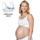 Σουτιέν εγκυμοσύνης και θηλασμού Keep Cool Breathable, μέγεθος L, λευκό