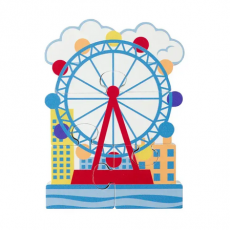 Ξύλινο παζλ "London Eye" - Βρετανική Συλλογή