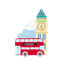 Ξύλινο παζλ "London" - Βρετανική Συλλογή