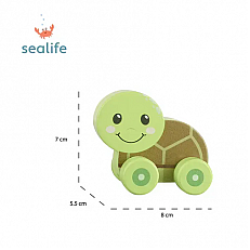 Ξύλινο παιχνίδι ώθησης "Turtle" - Sea Life