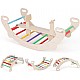 Ξύλινη κούνια climber "Rainbow" 4in1, Costway