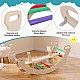 Ξύλινη κούνια climber "Rainbow" 4in1, Costway