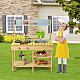 Wooden Garden Play Kitchen, Costway