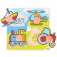 Bigjigs - My First Wooden Jigsaw with Handles - Vehicles