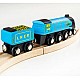 Bigjigs - Wooden Toy Locomotive - Μπλε