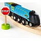 Bigjigs - Wooden Toy Locomotive - Μπλε