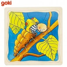 Ξύλινο παζλ πολλαπλών στρωμάτων - Ο κύκλος ζωής μιας πεταλούδας