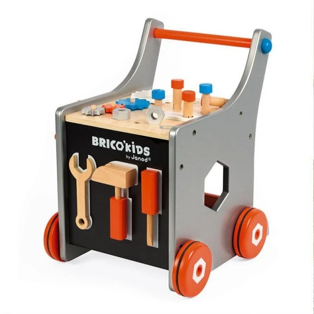 Ξύλινο εργαστήριο Brico Kids σε ρόδες