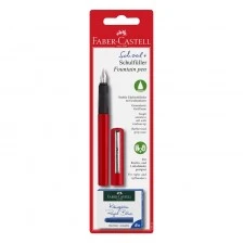 Faber-Castell πένα, κόκκινη, με 6 φυσίγγια