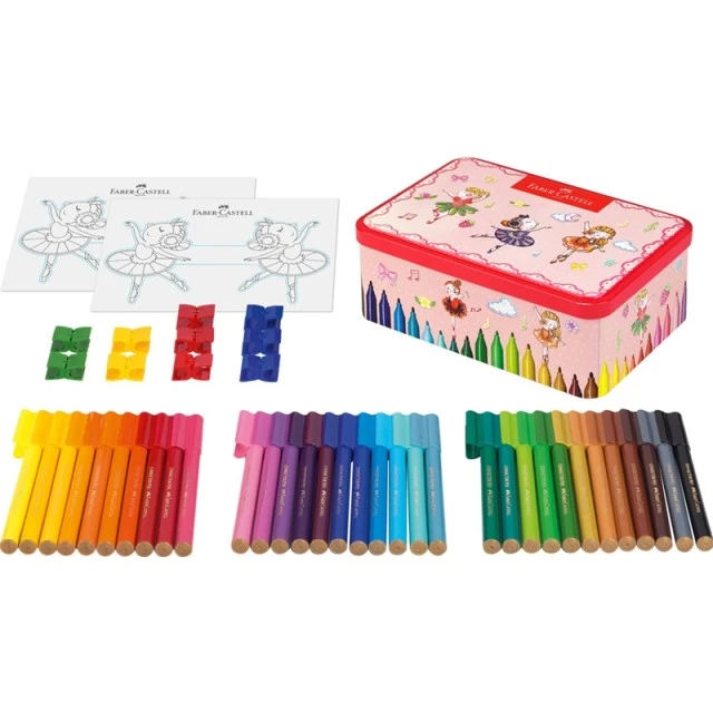 Faber-Castell μαρκαδόροι Connector σετ «Μπαλαρίνα», 33 χρώματα