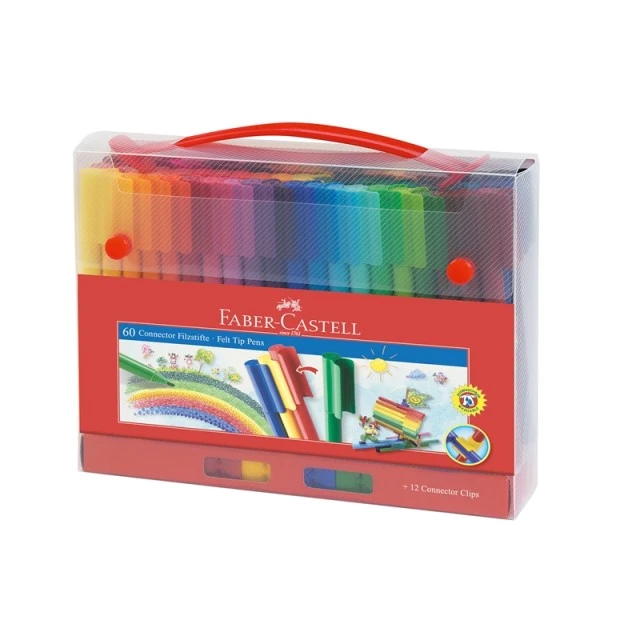 Βύσμα μαρκαδόρων Faber-Castell, 60 χρωμάτων