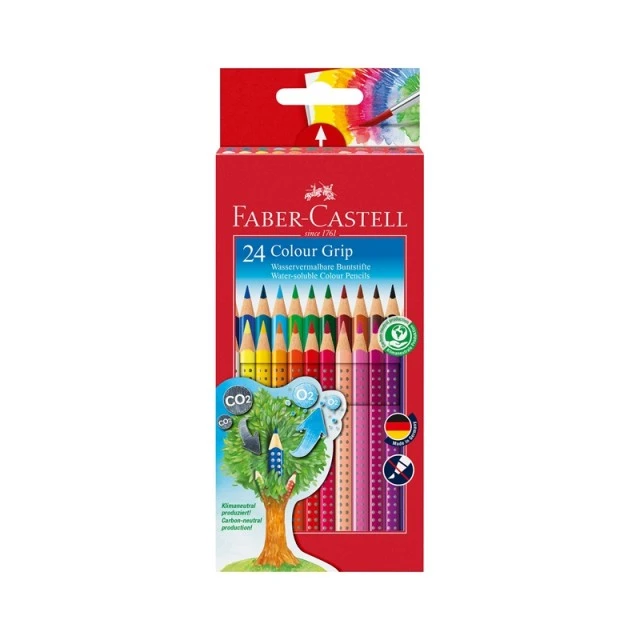 Faber-Castell ακουαρέλα μολύβια Grip 2001, 24 χρώματα