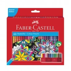 Faber-Castell χρωματιστά μολύβια Castle, 60 χρώματα