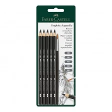 Faber-Castell ακουαρέλα μολύβια Graphite Aquarelle με πινέλο, 5 τμχ