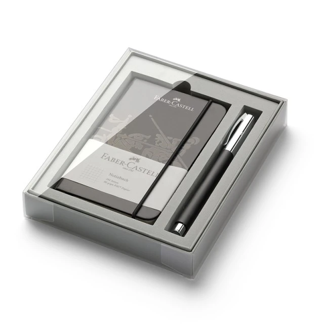 Faber-Castell σετ Ambition Resin, ρόλερ και σημειωματάριο A6