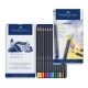 Χρωματιστά μολύβια Faber-Castell Goldfaber, 12 χρωμάτων, σε μεταλλικό κουτί