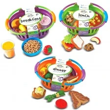 Πηγές μάθησης Σετ φαγητού για πρωινό, μεσημεριανό και βραδινό, 52 τεμάχια