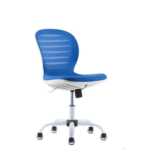 RFG παιδική καρέκλα Flexy White ύφασμα και mesh μπλε κάθισμα μπλε πλάτη
