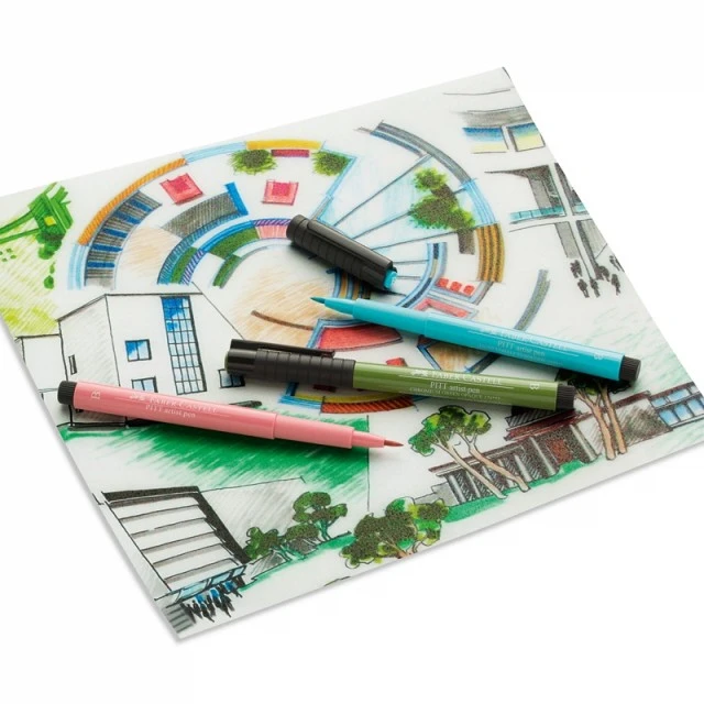 Faber-Castell μαρκαδόροι-πινέλο Pitt Artist Pen Earth, 12 χρώματα
