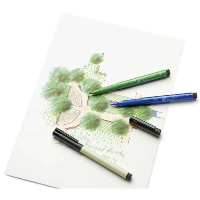 Faber-Castell λεπτογράφοι Pitt Artist Pen Pastel, 12 χρώματα