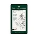 Μολύβι Faber-Castell Castell 9000, μαύρος γραφίτης, σετ για καλλιτέχνες, διαφορετικές σκληρότητες, 12 τεμάχια