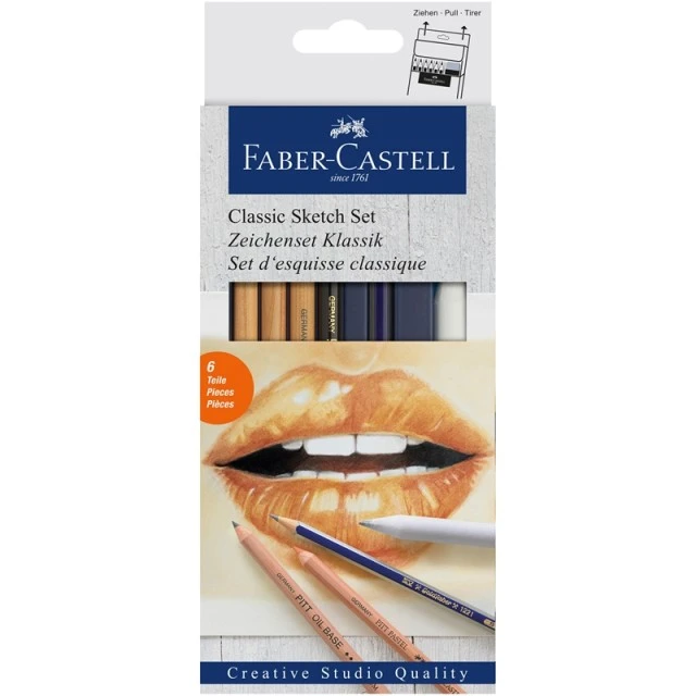 Faber-Castell σετ Sketch με μολύβια, 6 τεμάχια