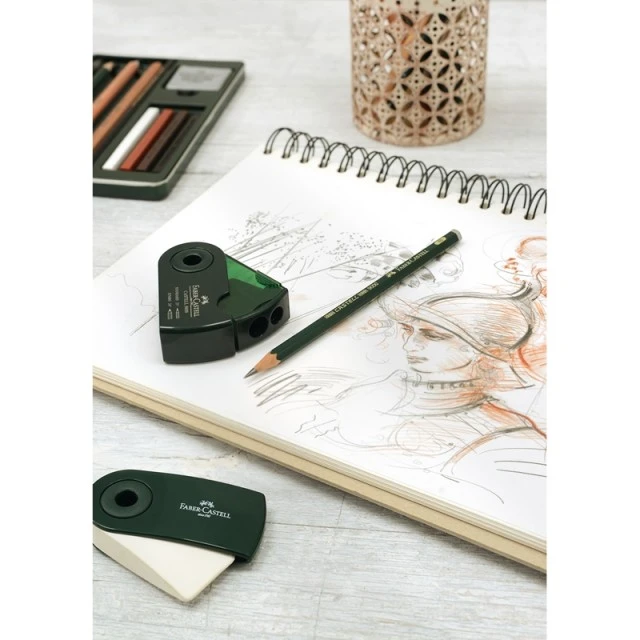 Σετ μολυβιού Faber-Castell Pitt Μονόχρωμο, 33 τεμαχίων σε μεταλλικό κουτί