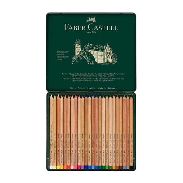 Faber-Castell χρωματιστά μολύβια Pitt Pastel, 24 χρώματα