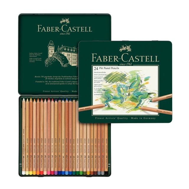 Faber-Castell χρωματιστά μολύβια Pitt Pastel, 24 χρώματα