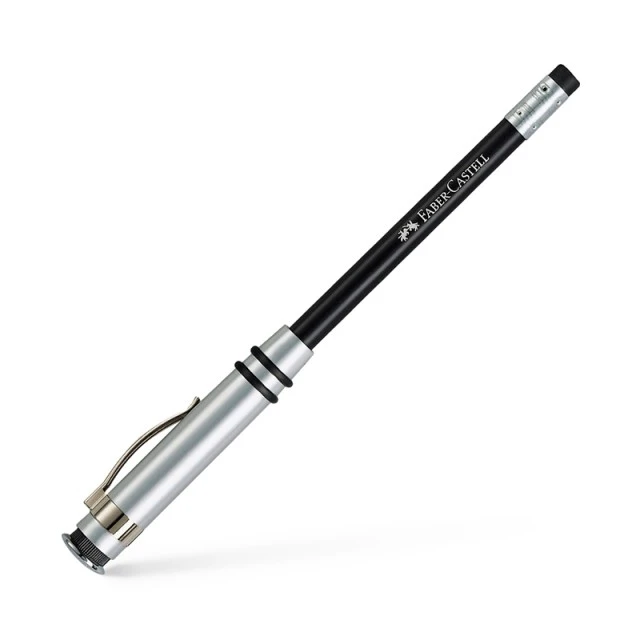 Faber-Castell μολύβι Design Perfect, γραφίτης, με καπάκι, μαύρο